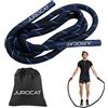 JurciCat Corda per saltare pesante1.3KG Corda da saltare per uomini e donne Battle rope per adulti Migliora la forza e la costruzione muscolare corda da saltare