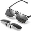 TERAISE Polarized Clip-on Sunglasses Over Prescription Glasses Anti-Glare UV404 for Men Women Driving Travelling Outdoor Sport