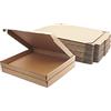 STRBOXONG Scatole di spedizione in cartone ondulato, 230 x 178 x 20 mm grandi scatole postali per la spedizione, scatole di imballaggio marrone per affari, stoccaggio o regalo (10 pezzi)