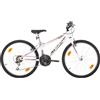 Multibrand Distribution Probike Tempo 24 pollici Bicicletta Mountain Bike 18 marce per ragazzi e ragazze a partire da 130 cm - 155 cm (bianco 3, 279)