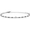 Breil, Collezione Priam, Bracciale Uomo in Acciaio con Dischi in Acciaio ed Elementi in Gemme, Chiusura a Moschettone, Lunghezza Regolabile 17-22 cm, Idea Regalo Uomo