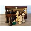 Master of Chess Pezzi degli scacchi in legno ponderati professionali Staunton (Staunton n. 6 in scatola di mogano)