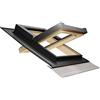 Emica - Finestra da tetto apertura Bilico in Alluminio | Linea Habitat con Vetrata basso emissivo Certificata CE | Interno Legno Abete Lamellare Prima Scelta | Apertura a 140° (45x55 Base x Altezza)