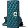 EuoDuo Custodia Libro per Samsung Galaxy A50 Cover Portafoglio Brillantini Fiore Chiusura Magnetica Antiurto Flip Caso Donna Ragazza Accessori di Cellulari - Verde Oliva