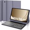 WINCHKING Tastiera per Samsung Galaxy Tab A9 Plus 11, Cover con Tastiera Galaxy Tab A9+, Italiano Bluetooth Retroilluminata Rimovibile Tastiera per Samsung A9+ Tab 2023 11, Viola lavanda