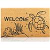AMARU DOOR MATS Zerbino Tartaruga Fibra di Cocco - 70x40cm - Zerbino Ingresso Casa con Superficie Antiscivolo in PVC e Fibra Cocco - Per Corridoi, Porte Esterne - Accessori per la Casa - Design Minimalista Originale