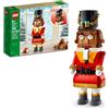 LEGO Decorazione natalizia Schiaccianoci - Giocattoli da costruzione per bambini, ragazzi e ragazze, età 8+ - Decorazioni Schiaccianoci per la casa - Idee regalo per Natale - Braccia e bocca mobili
