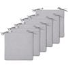 BESTORI Set 6 Cuscini Sedia da Cucina 40 x 40 cm Comoda e Spessa Cuscini Coprisedia da Cucina Lavabili Sfoderabile con Cerniera per Soggiorno, Camera da Letto Grigio 2