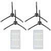 ORCOW Kit filtri for aspirapolvere Robot, spazzole Laterali, Compatibile con Medion MD16192, MD18500, MD18501, MD19500, MD19510, MD19511, MD19100