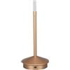 Fockety Lampada da Tavolo Senza Fili, a Forma di Candela Lampada a Candela per Decorazioni per la Casa LED USB di Tipo C Ricaricabile da 2000 mAh Lampada da Scrivania per Ristorante (Oro
