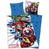 anemone Parure da letto Avengers in microfibra, copripiumino 140 x 200 cm + federa 63 x 63 cm (V3)