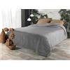 Linder Copriletto con nappa, colore: grigio, 180 x 240 cm