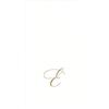 Caspari Towels, Monogram Initial E, Pack of 24 White Pearl Paper Linen-Asciugamani per Ospiti con monogramma Iniziale E, Confezione da 24, Microfibra, E, Guest Towel, unità