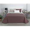 Estoralis - AVA | Copriletto Mezza Stagione in Morbida Microfibra | Trapunta Leggera e Double Face | Beige/Marrone | Per letto da 105 cm. (200 x 270 cm. Larghezza x Altezza)