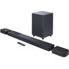 JBL Bar 1300, Soundbar a 11.1.4 Canali per TV con Casse Altoparlanti Surround Rimovibili a Batteria, Telecomando, Dolby Atmos, MultiBeam e DTS:X, Connessione HDMI eARC con 4K Dolby Vision, Nero