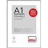 DEHA Design cornice per foto, 59,4 x 84,1 cm (A1), alluminio, Struttura Grigio Opaco, cornice per posterper appenderein formato verticale e orizzontale, vetro sintetico, Tribeca