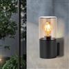 Miratic Applique da Parete Esterno Ideale per Facciate Balconi Giardini IP54 Lampada da Esterno a Parete E27 Lampadina non Inclusa Lampada da Muro Colore Grigio (senza sensore di movimento)