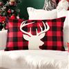 JOTOM Federa per cuscino natalizio, per Natale, inverno, vacanze, decorazione per la casa, per divano, letto, divano