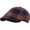 Riki Browns Coppola Inglese Uomo Invernale Berretto Lana Elegante Scozzese Made in Italy Quadri