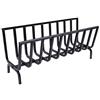 Fonderia Bongiovanni | Brucialegna | porta legna | portalegna da interno | portalegna da esterno | braciere | in ferro per camino e barbecue (cm 72x25x32h)