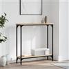 Gecheer Tavolino Consolle Rovere Sonoma 75x22,5x75cm Legno Multistrato,Tavolino Consolle,Consolle Moderna,Tavolo Consolle Ingresso,Tavolino Consolle Ingresso,#002