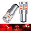 PYRJIN P21/5W Bay15d 12V-24V 1157 Lampadina Led Rosso, Super Bright Con Proiettore, Per Luce Dei Freni, Fanali Posteriori, Luce di Marcia Diurna, 2Pcs