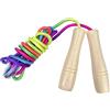 Maxentico 250 cm Corda per Saltare Bambini, Corda Salto Regolabile, Funicella per Saltare con Manico in Legno, Salto Della Corda, Corde per Bambini per Ragazzi e Ragazze, Fitness(Colore Arcobaleno)