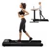 COSTWAY Tapis roulant 2 in 1 sotto la scrivania, Walking Pad con indicatore LED e telecomando, 1-6 km/h, Treadmill per casa e ufficio, portata 120 kg (nero)