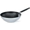 Barazzoni Saltapasta Wok ø28cm, Acciaio Inox 18/10 con rivestimento antiaderente,Capacità 3.70lt, adatto anche per Induzione, Made in Italy