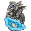 Nemesis Now U2050F6 Nest Guardian, statuetta in resina, 14 cm, colore blu, taglia unica