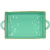 ROSE & TULIPANI MILANO Thun Rose&Tulipani - Teglia Verde in gres, 38x7,5cm, profondità 22 cm, collezione Concerto