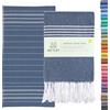 WETCAT Telo mare turco oversize 38 x 71 cm, 100% cotone, senza sabbia, ad asciugatura rapida, extra large, leggero, accessorio da spiaggia, idea regalo, blu scuro