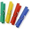 PARENCE.- Set di 40 pinzette in plastica per uso interno ed esterno / 7x1cm / pinzette versatili e pratiche - colori casuali - 40 pezzi