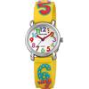 Excellanc Excel lanc Analog orologio per bambini, in silicone, diametro 27 mm - giallo 407024000057