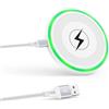 Ouorkee Caricatore Wireless, 15W Caricatore Senza Fili Rapida Caricabatterie Wireless Phone Charger per Google Pixel 5/4XL, iPhone 16/15/14/13/12,Samsung Galaxy S24/S23 Ultra/S22/S21 FE/S20/S9/S8/Z Flip3