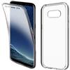 COPHONE - Cover per Samsung Galaxy S8 PLUS 100% trasparente 360 gradi protezione totale morbida anteriore + rigida posteriore. Custodia touch antiurto a 360 gradi per Galaxy S8 PLUS