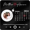 Wamantic Calamita Frigorifero con Musica Personalizzata - Magnete Musicale Personalizzabile con Immagine e Spotify - Calamite Frigo per Regali di Coppia, Natale, San Valentino, Compleanno (Stile 4)