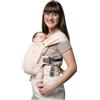Boba Bliss Fascia Porta Bebe - Marsupio Neonato o Bambino 2 in 1 - Fascia Neonato Senza Nodi - Ideale per la Salute dei Fianchi - Marsupio Bambino Soffice ed Ergonomica - 3,2 a 16 Chili