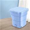 SYTH 11L capacità Mini Lavatrice Pieghevole Lavatrice Portatile Pulizia ad ultrasuoni turbina con essiccatore centrifuga per Campeggio Calze Intimo per Viaggi in Casa, Appartamenti (Color : Blue)