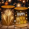 Luckeey 12 lanterne da tavolo per Capodanno, decorazione 2026, Happy New Year Deko 2026, set di decorazioni per feste di Capodanno, adatto per lumini o candele