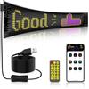 NEWFUN Insegna Luminosa Led Programmabile, Insegna Led Programmabile, Insegna Luminosa Led, Display LED da 37,2 x 9,2 cm, 5 V / 2 A Pannello LED RGB Bluetooth Smart Apps