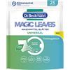Dr. Beckmann Magic Leaves, fogli di detersivo universale per bucato, pratici e predosati, facili da trasportare, conservare e da usare, 25 fogli