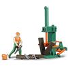 bruder 62650 - set forestale bworld, figura giocattolo, spaccalegna, operaio forestale, guardia forestale