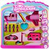 Barbie Mini BarbieLand - Set confezione speciale con 4 mini bambole Barbie e 4 mini veicoli iconici, sorprese cambia colore incluse, giocattolo per bambini, 4+ anni, JDB85