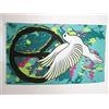 AZ FLAG Bandiera Peace and Love graffiti 150x90 cm 2 Occhielli | Uso interno ed esterno bandiera decorativa della pace doppie cuciture e bordi rinforzati con occhielli metallici
