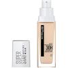 Maybelline New-York - Fondotinta liquida a lunga tenuta, senza trasferimento, alta copertura, Superstay Active Wear 30 ore, tinta di porcellana (02), capacità: 30 ml