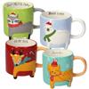 Tognana Mug 490 cc Winter Gang Stoneware Multicolor Linea Natale NT11450M244 Assortito di Tognana