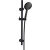 AQUAE T192009 - Saliscendi nero con doccia, supporto regolabile, funzione Self Cleaning anti calcare