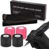 Rayyl Copertura per Impugnatura per Tatuaggio e Coperture per Macchine Tatuaggio, Rayyl 4 pezzi Tattoo Grip Tapes (5cm x 4.5m) e 200 pezzi (6.5cm x 18cm) Nero Coperture Monouso per Macchine per Tatuaggi