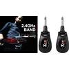 Xvive U2 BK BLACK Sistema JACK Wireless per Chitarra e Basso Ricaricabile 2.4GHz